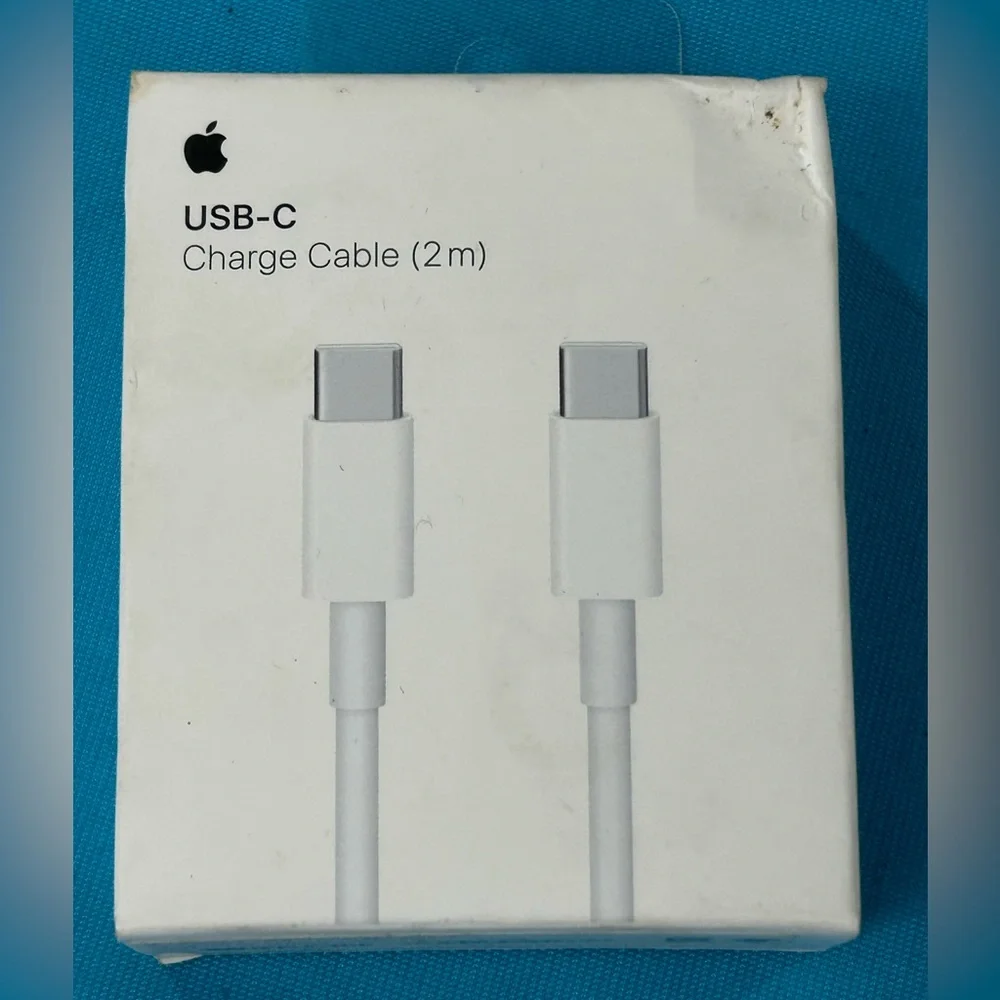 Apple USB-C (2m) charge cord & USB-C to USB Adapter NIB